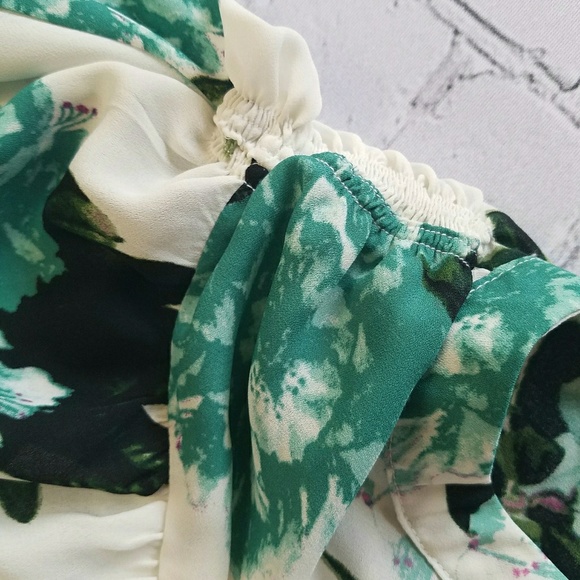 Sami & Jo Button Up Blouse Floral Top Sz Small - Picture 5 of 8